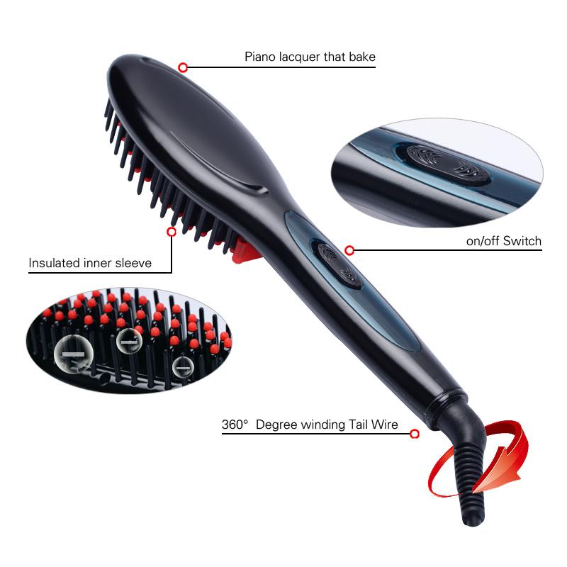 Brosse À Cheveux Électrique Rapide Défriser Les Cheveux