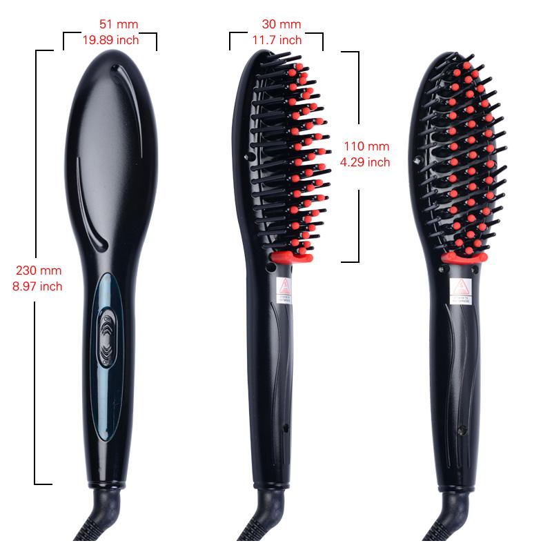 Brosse À Cheveux Électrique Rapide Défriser Les Cheveux