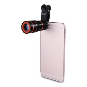 Universale 8X ZOOM téléscope pour tout type de téléphone et tablette