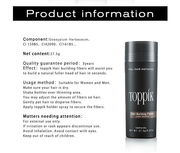 Hair Loss toppik - Le densifieur et combleur en poudre